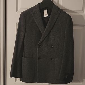 Double Breasted Italian Wool blend Blazer